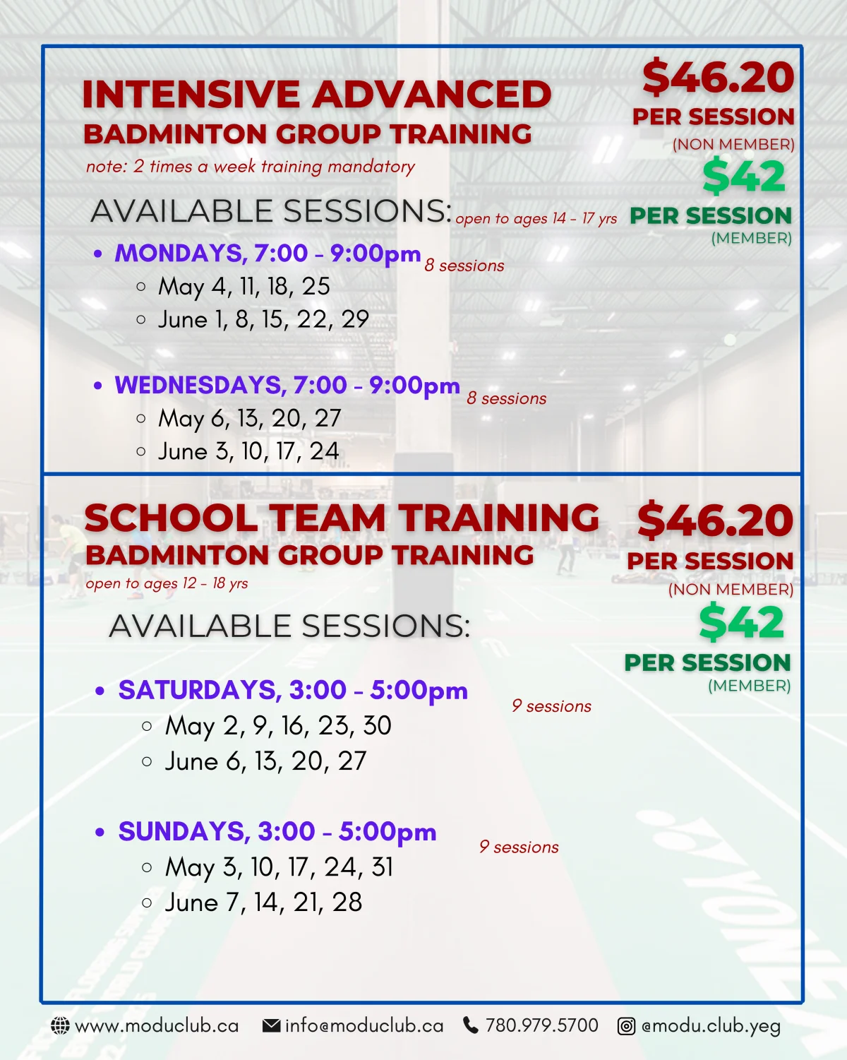 Intensive Advanced / School Team Training